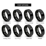 font options for inside engraving on black roller derby rings