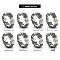 font options for inside engraving on gray roller derby rings