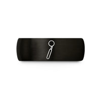 unique couple present ideas – black tungsten dental mirror wedding band