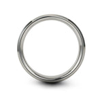 matching rings for partners – lighthouse engraving on silver tungsten wedding band