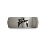 best presents for her – rose gold & silver tungsten marimba mallets wedding band