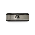 special presents for girlfriend – black & grey tungsten tachometer redline wedding band