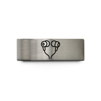 anniversary presents for guys – gold & grey tungsten in ear earbuds wedding band