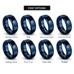 font options for inside engraving on blue rome rings