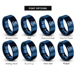 font options for inside engraving on blue router rings