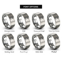 font options for inside engraving on grey rubjerg lighthouse rings