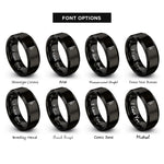 font options for inside engraving on black ruis ogham stave rings