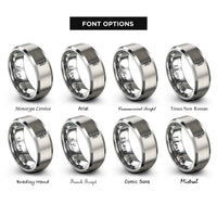 font options for inside engraving on gray ruis ogham stave rings