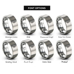 font options for inside engraving on silver ruis ogham stave rings