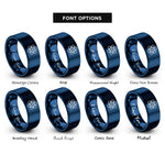 font options for inside engraving on blue s orbital rings
