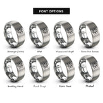 font options for inside engraving on gray s orbital rings