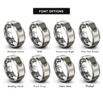 font options for inside engraving on gray s orbital rings