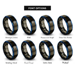 font options for inside engraving on gunmetal & blue s orbital rings