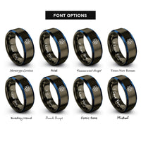 font options for inside engraving on gunmetal & blue s orbital rings