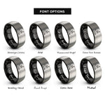font options for inside engraving on black & silver scooter tailwhip rings