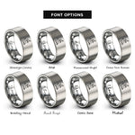 font options for inside engraving on gray scooter tailwhip rings