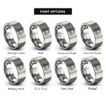 font options for inside engraving on grey sea arch rings