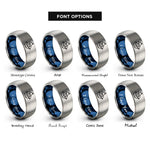 font options for inside engraving on blue & grey ship jolly roger rings