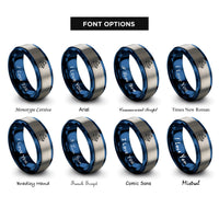 font options for inside engraving on blue & gray ship jolly roger rings