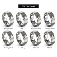 font options for inside engraving on silver ships bell rings
