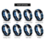 font options for inside engraving on blue & grey ships binnacle compass rings