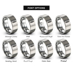 font options for inside engraving on grey shock absorber rings