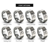font options for inside engraving on grey shotgun clay target rings