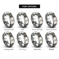 font options for inside engraving on gray sigma rings