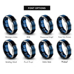 font options for inside engraving on blue & gray silverstone circuit rings