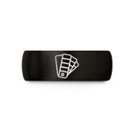 birthday present for sister – black tungsten color swatch wedding band