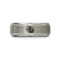 birthday presents for sister – gray tungsten wolf skull wedding band
