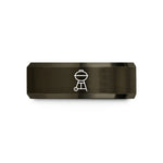best birthday present ideas – gunmetal & rose gold tungsten kettle grill wedding band