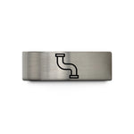 birthday present ideas sister – blue & silver tungsten pipeline wedding band