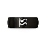 special presents for her – black & rose gold tungsten pride wedding band