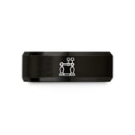 sister birthday present ideas – black tungsten kick beaters wedding band