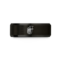 best presents for sister – black tungsten euphonium wedding band