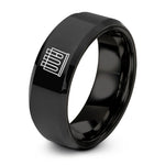 custom presents for her – black tungsten test tubes rack ring