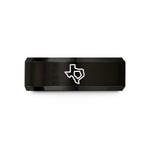 personalized presents for family – black tungsten texas wedding band