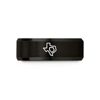personalized presents for family – black tungsten texas wedding band