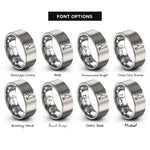 font options for inside engraving on gray skierg rings