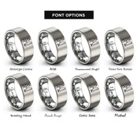 font options for inside engraving on gray skierg rings