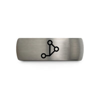 small surprise presents her – black & silver tungsten git branch diagram wedding band