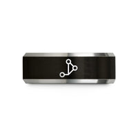 small surprise presents her – black & silver tungsten git branch diagram wedding band