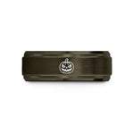 best birthday presents – gunmetal & gold tungsten scary lantern wedding band