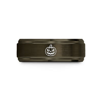 best birthday presents – gunmetal & gold tungsten scary lantern wedding band