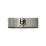 unique rings for women – grey tungsten scuba diver wedding band