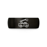 dad's day present ideas – black tungsten bucket truck wedding band