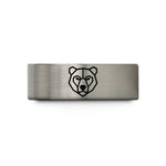 cute present for friends – gray tungsten bear wedding band