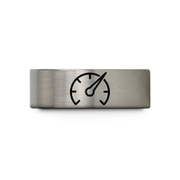 thoughtful presents for her – blue & silver tungsten boost gauge wedding band