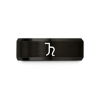 unique presents for friends – black tungsten jupiter wedding band